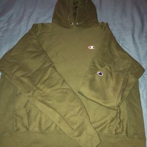 Champion Reverse Weave Hoodie Olive